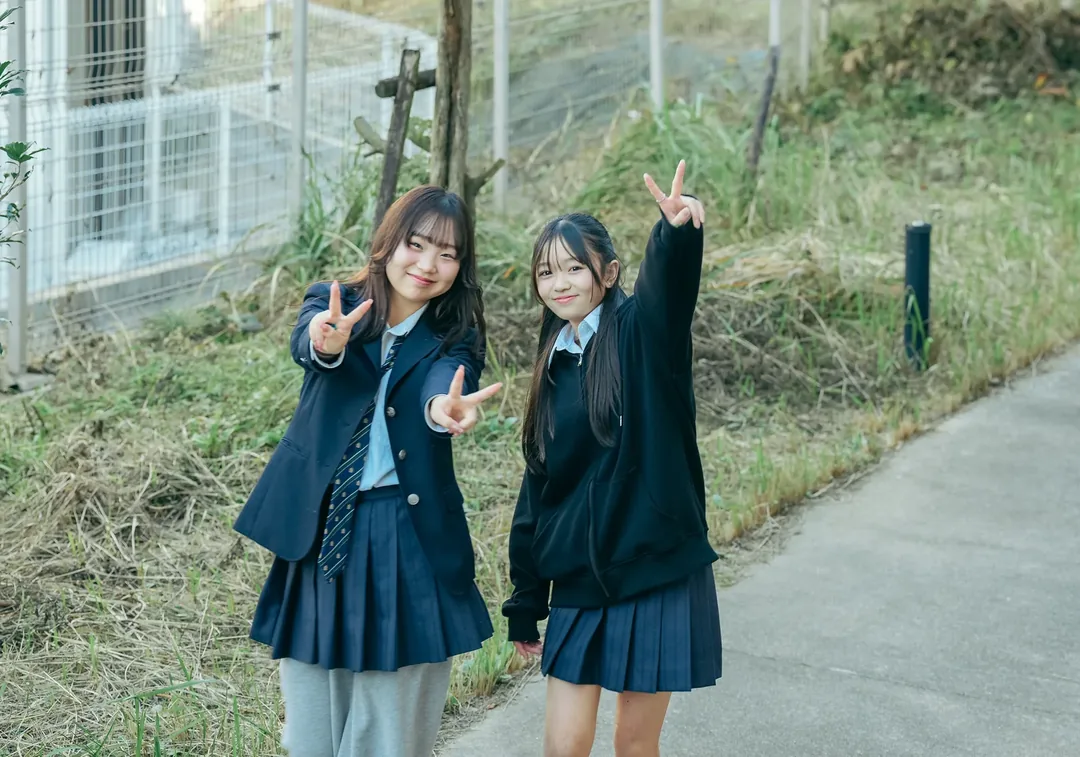 放課後の通学路で
