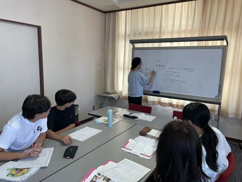 日本留学コースの生徒たち