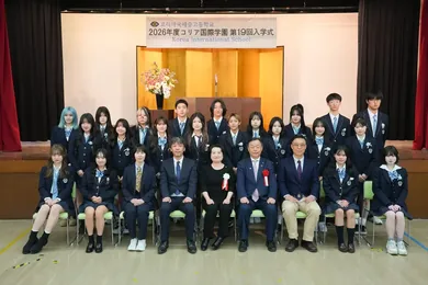 入学式の記念撮影